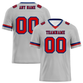 Custom Grey Classic Style Red Personalized Authentic Football Jersey FBJ02-bc0f0ad